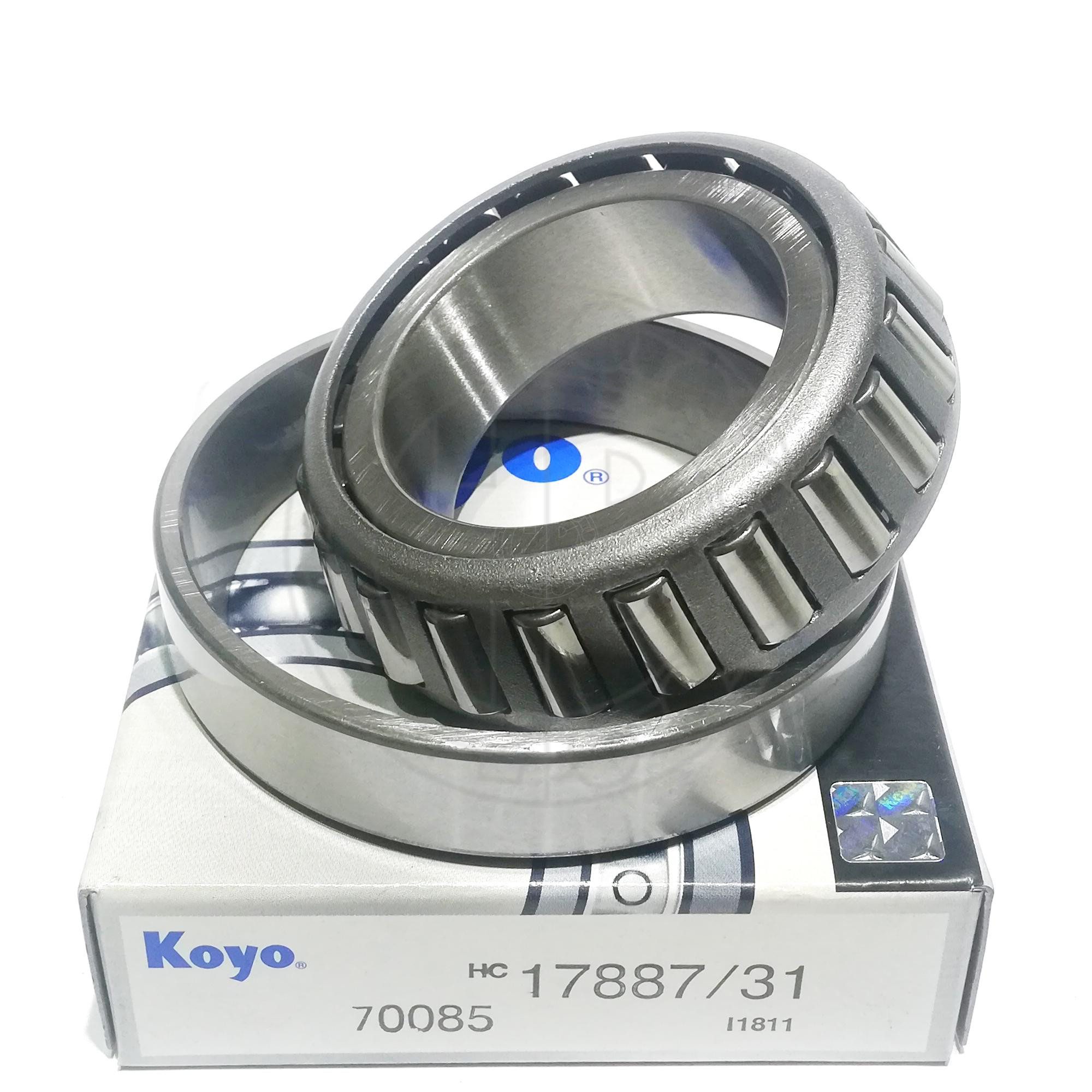 Koyo 17887 Caged Cylindrical Bearing Cone, 45.23 mm Dia Bore, 20.638 mm W Cone, 2 mm Max Shaft Fillet Radius, 69.1 kN Dy