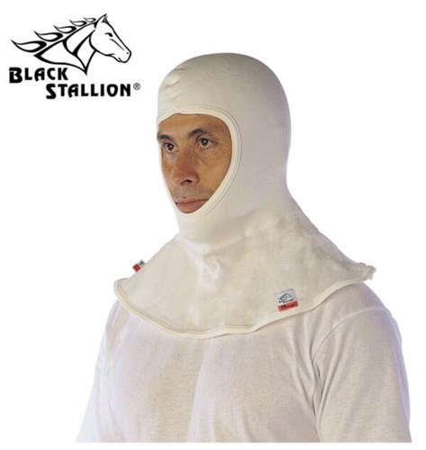 Black Stallion® NH200 Double Layer Knit Balaclava, White, Nomex